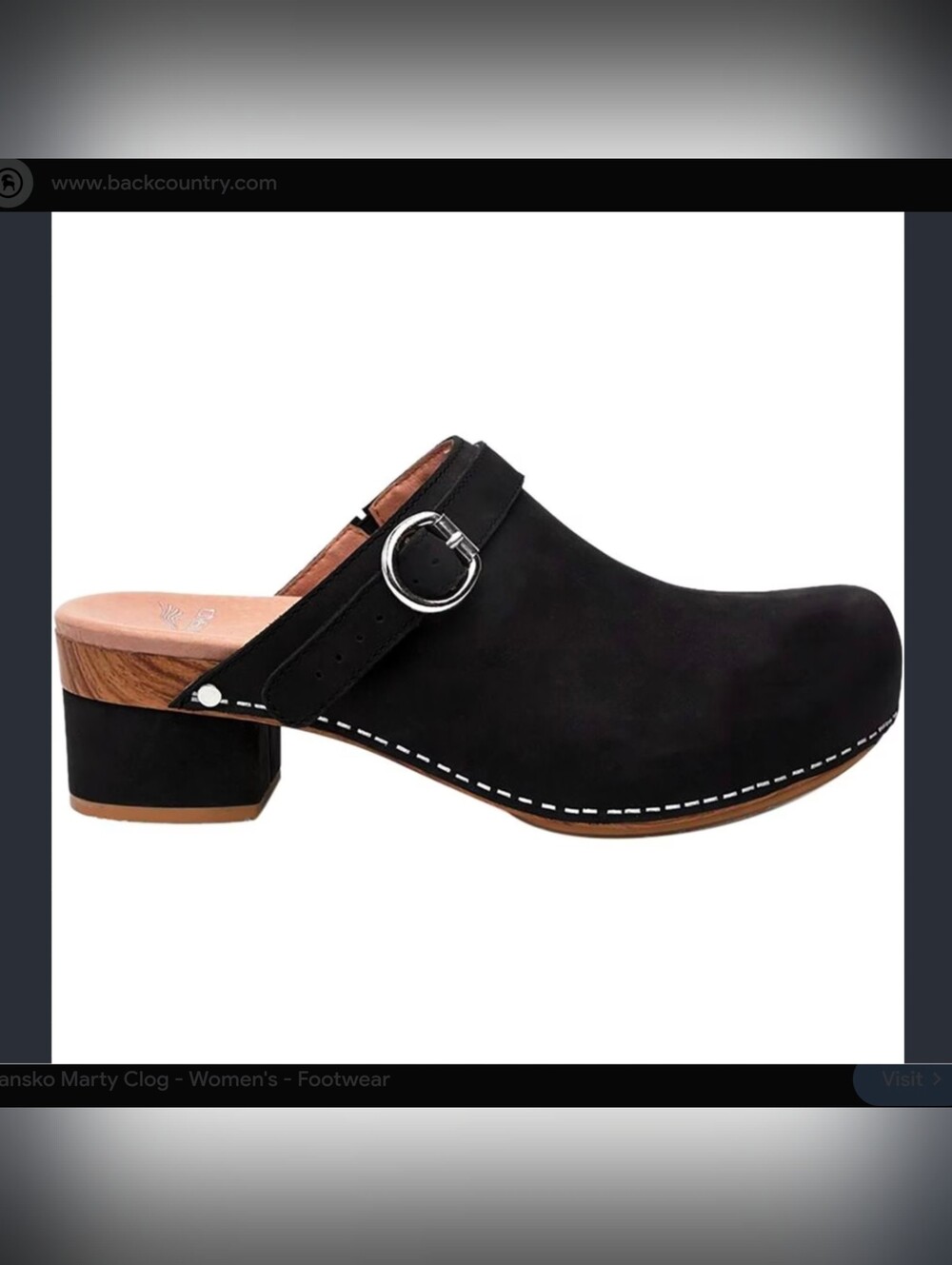 Dansko Marty Black Suede Convertible Strap Clog Mules - Size 37 (US 6.5 - 7)